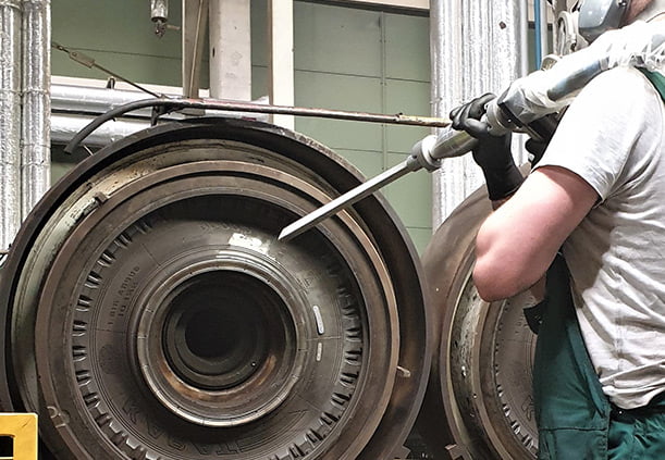 Trockeneisreinigung Reifenformen